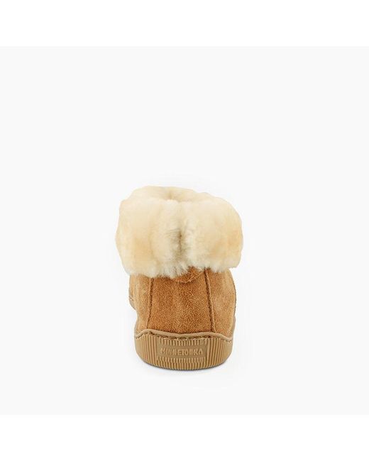 minnetonka sheepskin ankle boot
