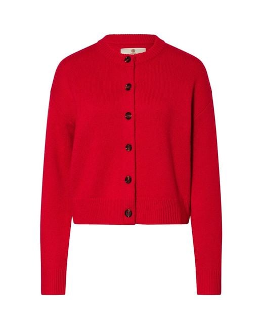 Barbour Red Woodhouse Cardigan