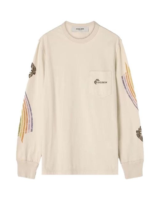 Golden Goose Deluxe Brand Natural T-Shirt Multi for men