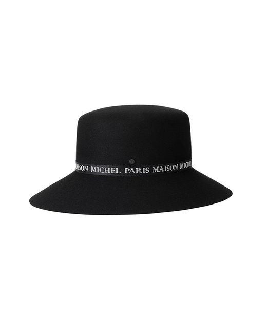 Maison Michel Black New Kendall Ribbon André Hat
