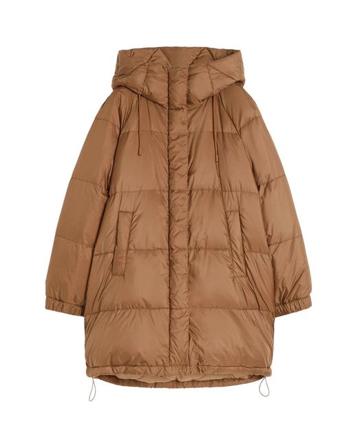 Weekend by Maxmara Brown Reversible Parka Hazelnut