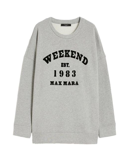 Weekend by Maxmara Gray Wkdgommoso Sweatshirt L