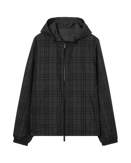 Burberry Black Newport Reversible Jacket Iron for men