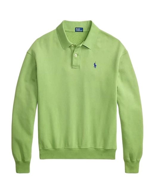 Polo Ralph Lauren Green Ralph Lauren Long-Sleeve Polo