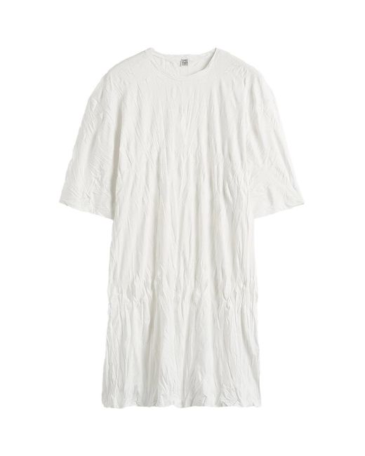 Totême White Relaxed Tee Dress