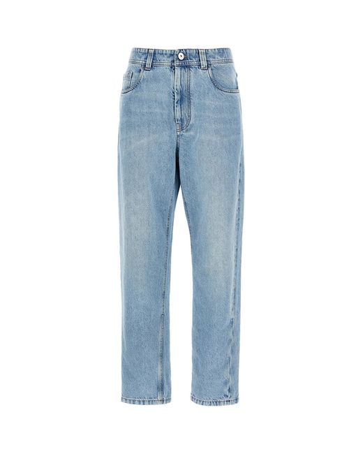 Brunello Cucinelli Blue Denim Trousers L