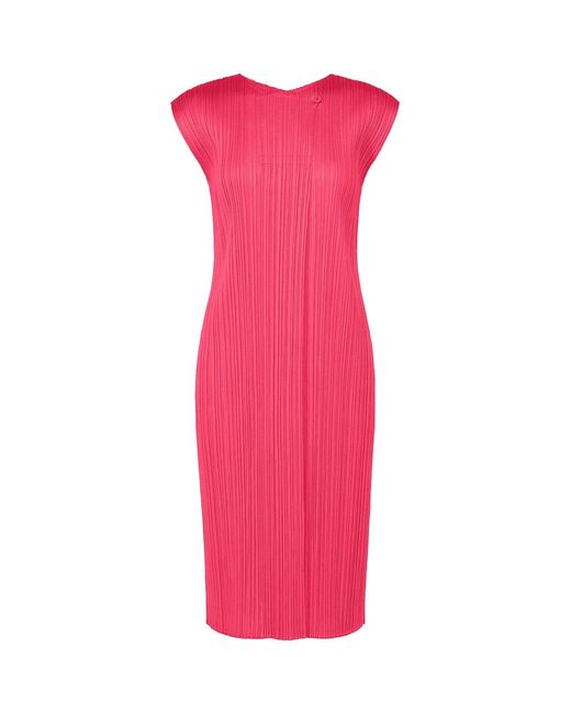 Pleats Please Issey Miyake Pink Pleats Please Monthly Colors June Dress Bright