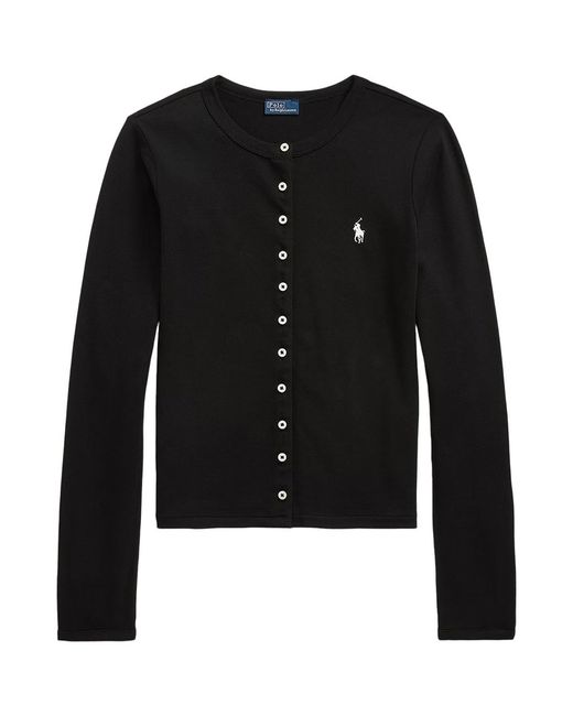 Ralph Lauren Black Mesh Cardigan