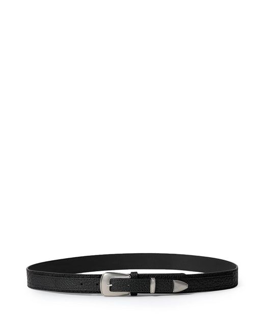 Lemaire White Minimal Western Belt for men