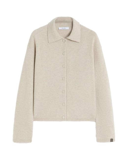 Max Mara White Mxpbombo Cardigan