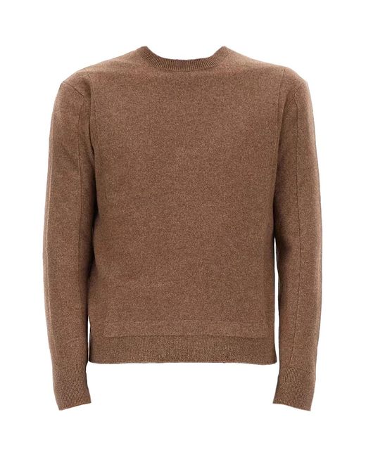 Zegna Brown Wool And Cashmere Sweater for men