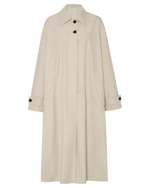 The Row White Lolana Coat Porcelain