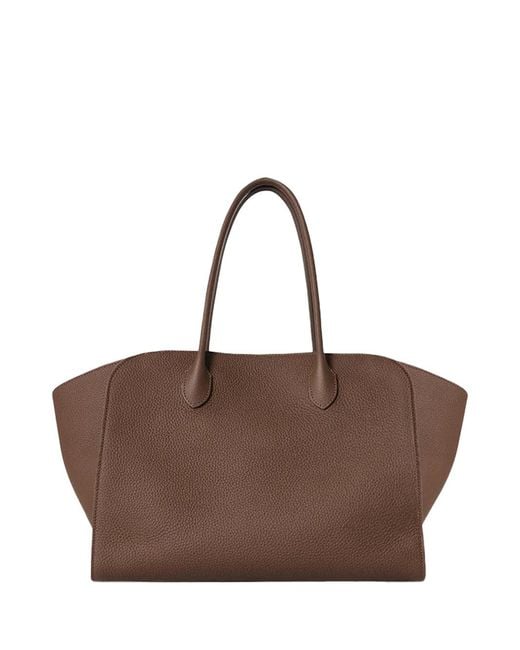 The Row Brown Marlo 14 Bag Dark