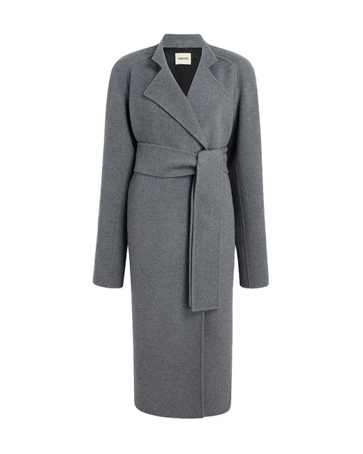 Khaite Gray Deena Coat Melange
