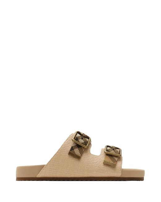 Burberry Natural Urchin Sandals Reed