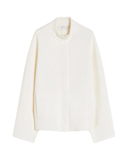 Max Mara White Mxmsport Cardigan Silk