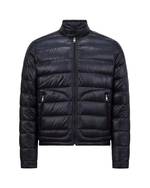 Moncler Blue Acorus Short Down Jacket for men
