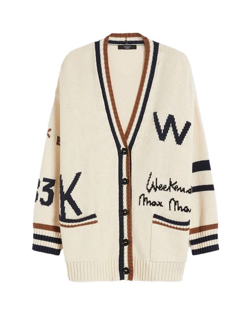 Weekend by Maxmara Natural Wkdblasone Cardigan Cream