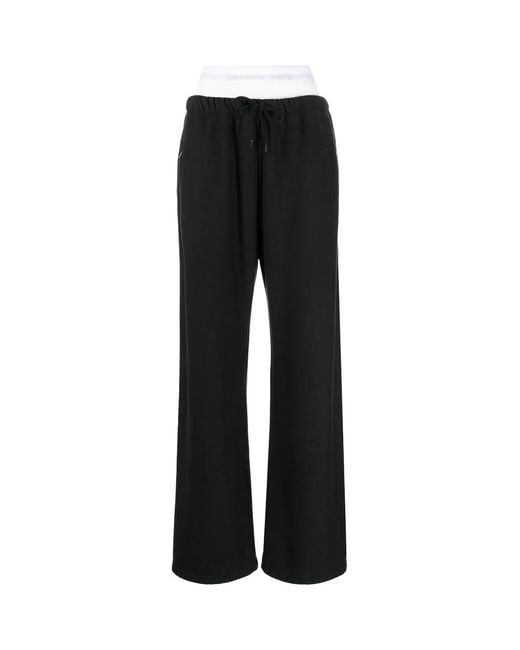 Pantalon Alexander Wang Noir - Taille S - Tencel/polyester - Occasion Très Bon état