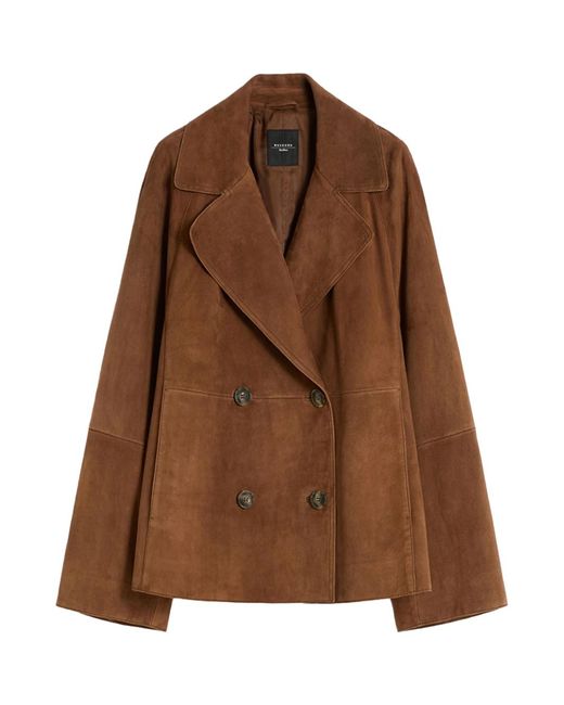 Weekend by Maxmara Brown Wkdsospiro Jacket Tobacco