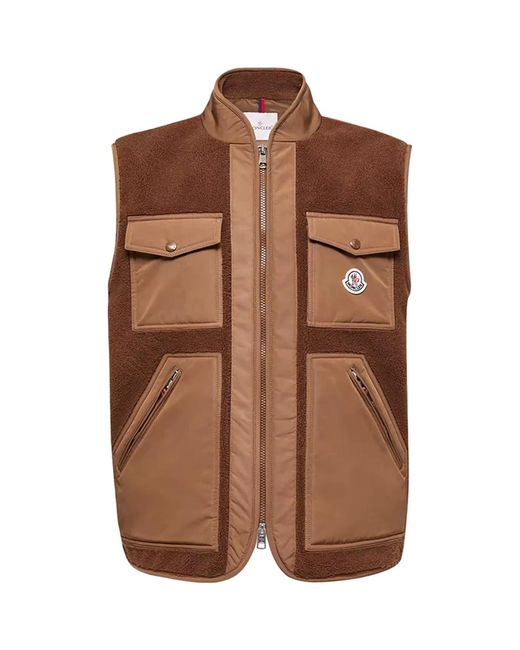 Moncler Brown Karakai Gilet for men