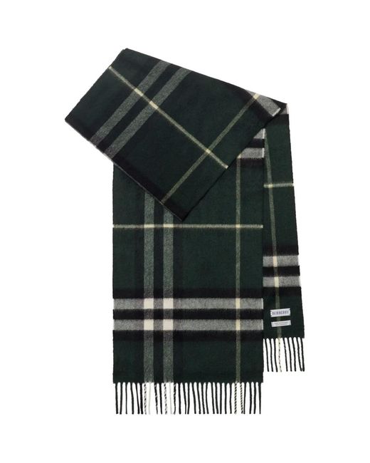 Burberry Green Giant Cashmere Scarf for men