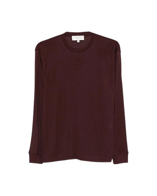 Studio Nicholson Purple Simmons Long-Sleeve T-Shirt Rouge