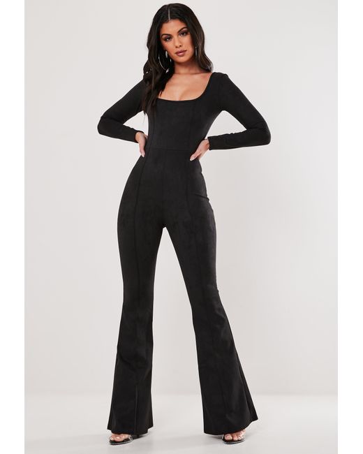 black playsuit long leg