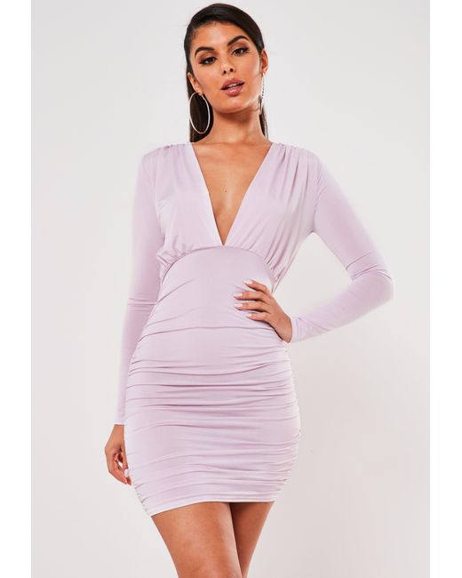 purple slinky dress
