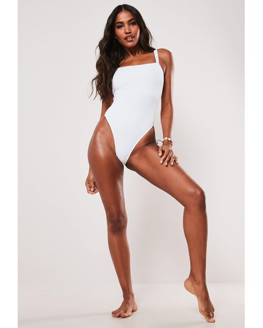 missguided high leg swimsuit