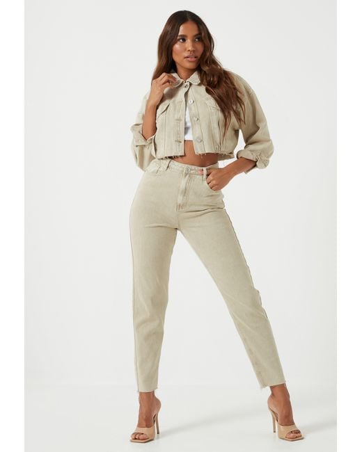 missguided cropped denim jacket