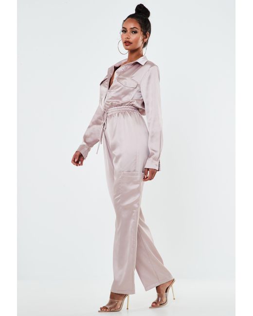 pink cargo playsuit