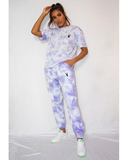 Playboy X Missguided Lilac Tie Dye 