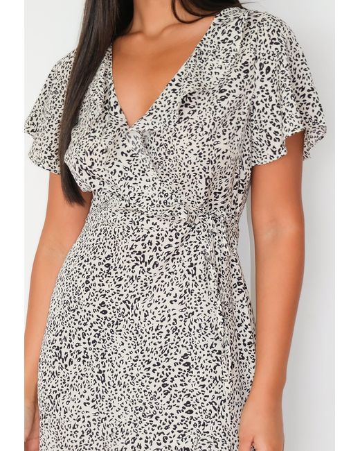 dalmatian print midi dress