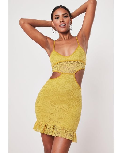 cut out bodycon mini dress