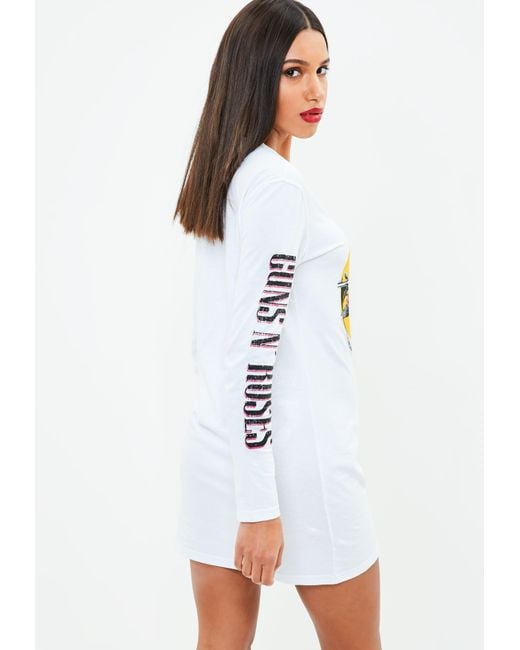 guns and roses tshirt dress