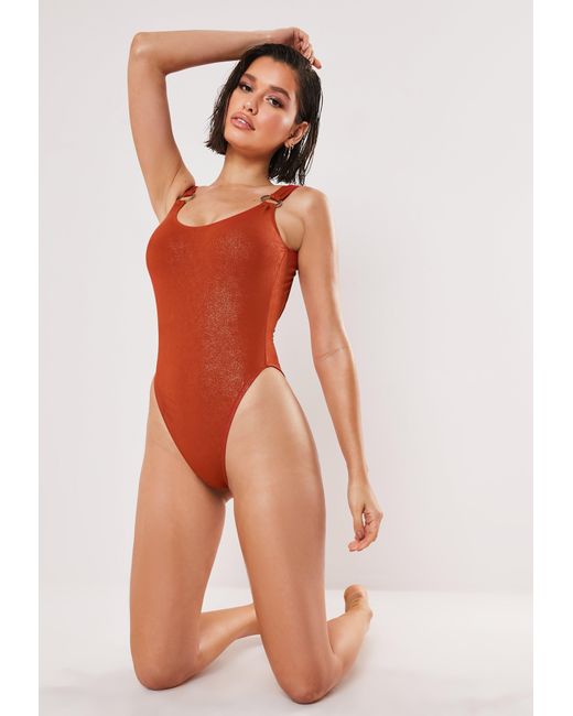 missguided high leg swimsuit