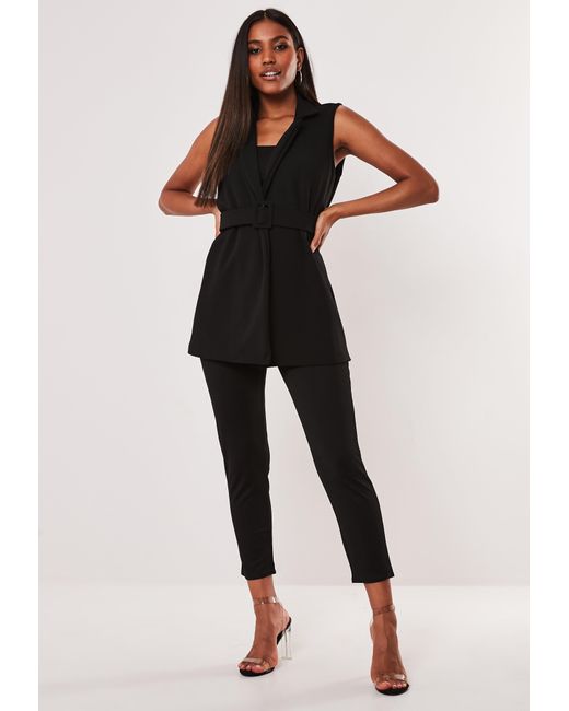 jo4.1 MISSGUIDED Stretch Crepe Cape Blazer in Bianco