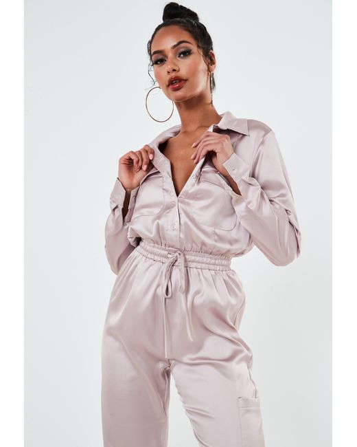 pink cargo playsuit