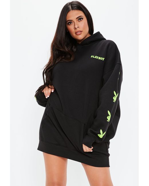 Lyst - Missguided Playboy X Plus Size Black Oversized ...