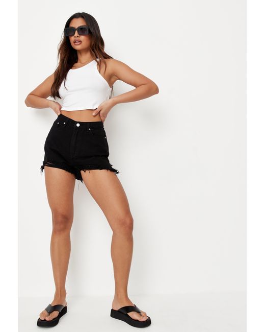 High Waist Denim Shorts 