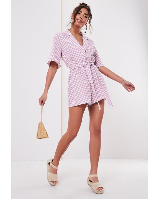 striped culotte jumpsuit