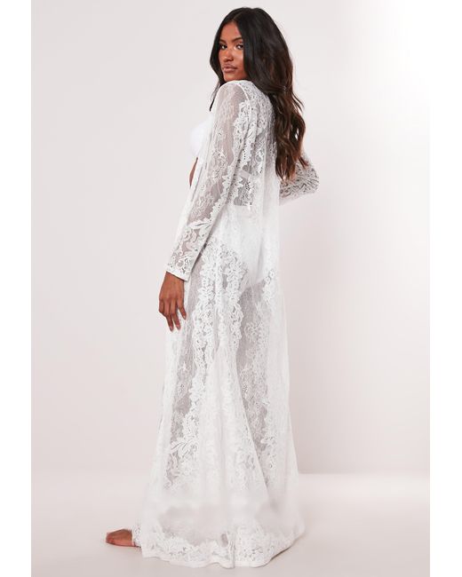 lace maxi kimono