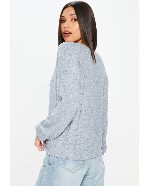 missguided crew neck sweatshirt