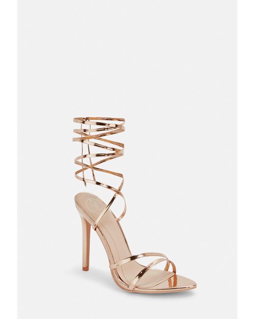 missguided gold heels