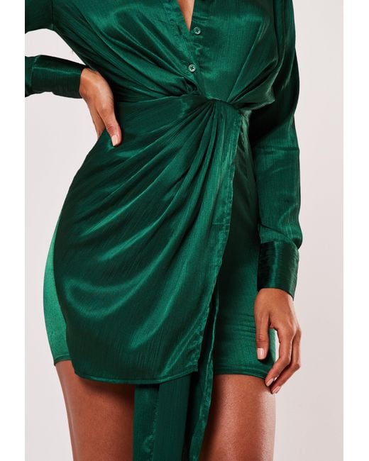 annie formal knot satin dress