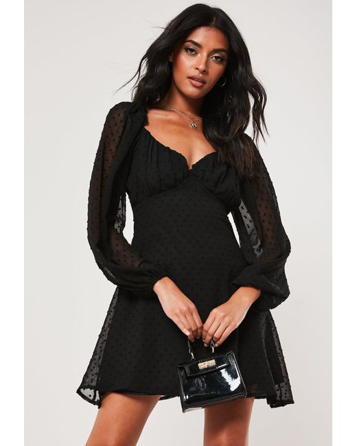 missguided black dress long sleeve