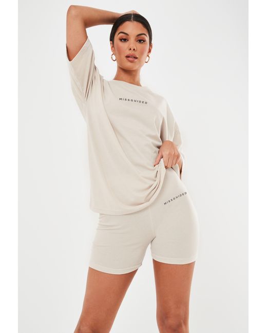 bike shorts and oversized t shirt set