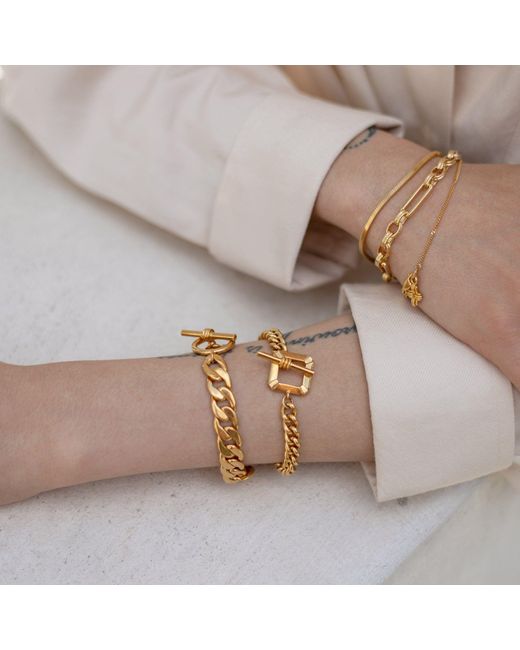 Gold T Bar Chunky Chain Necklace Sale 