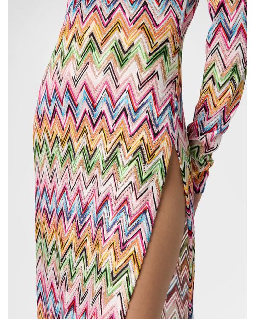 Missoni White Long-Sleeved Dress